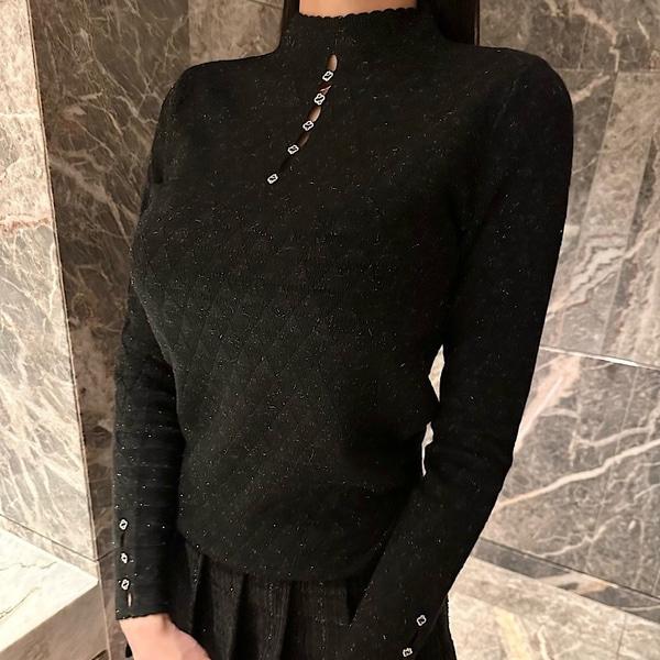 션샤인 펄 큐빅 니트