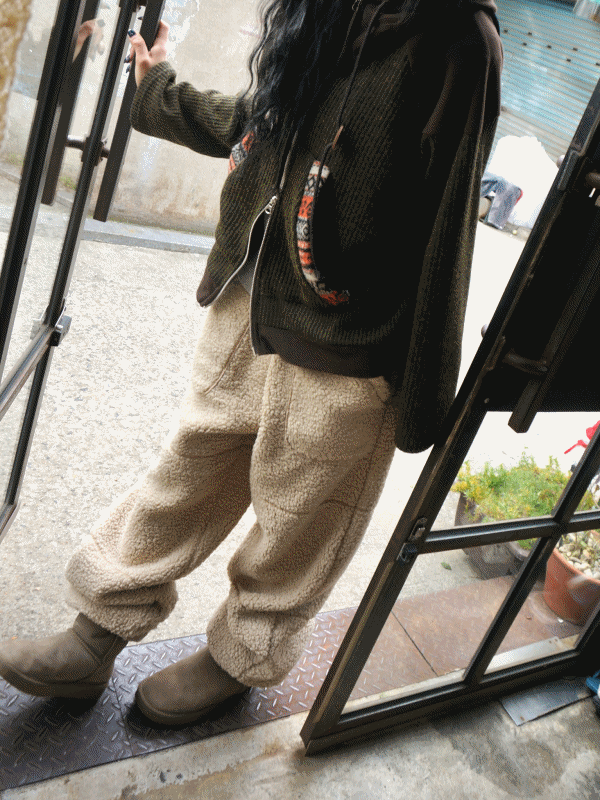 Angelnumber555 AN5 bootscut folded pants - 위시버킷