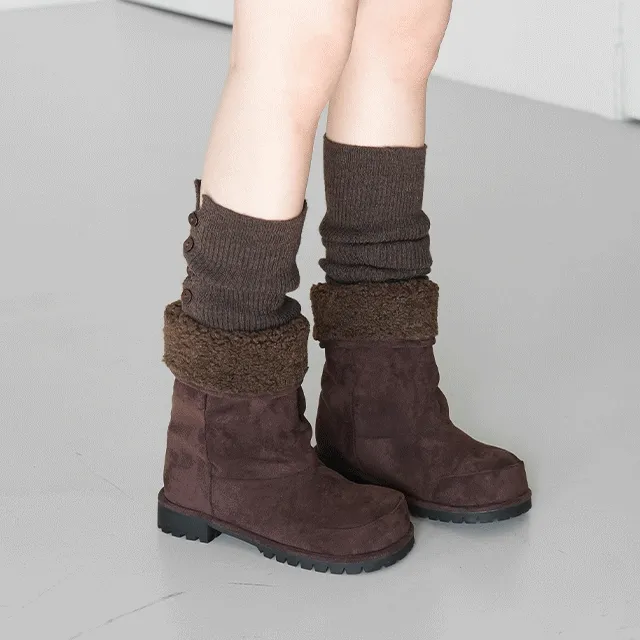 리타니 스웨이드 덤블 부츠