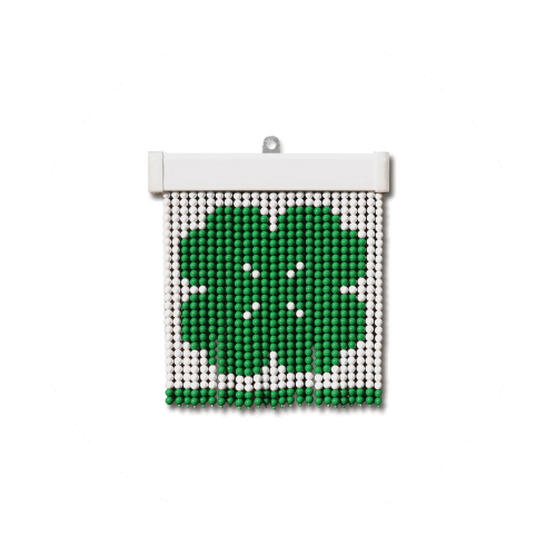 Mini Four leaf clover Bead Curtain