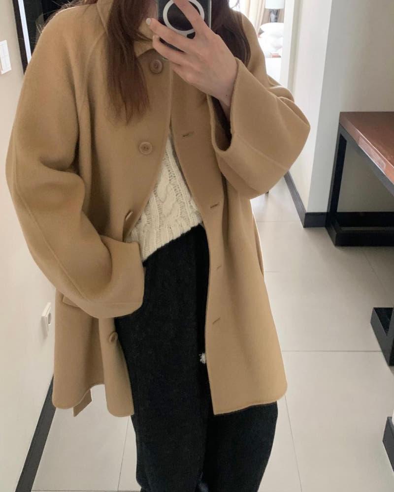 mellounge 멜라운지 무드핸드메이드코트 하프코트 3color