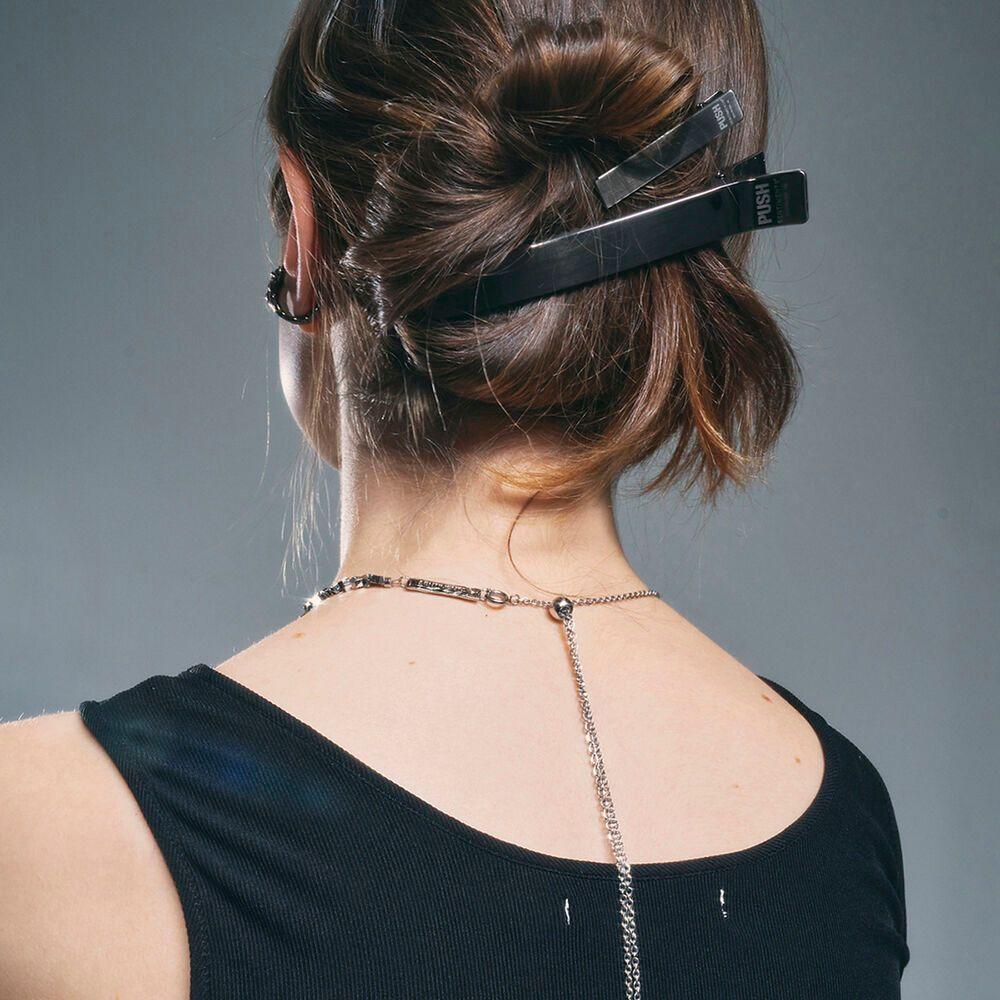 NO.353 [BLACK] HAIR PIN 2set XXL 푸쉬핀 클립