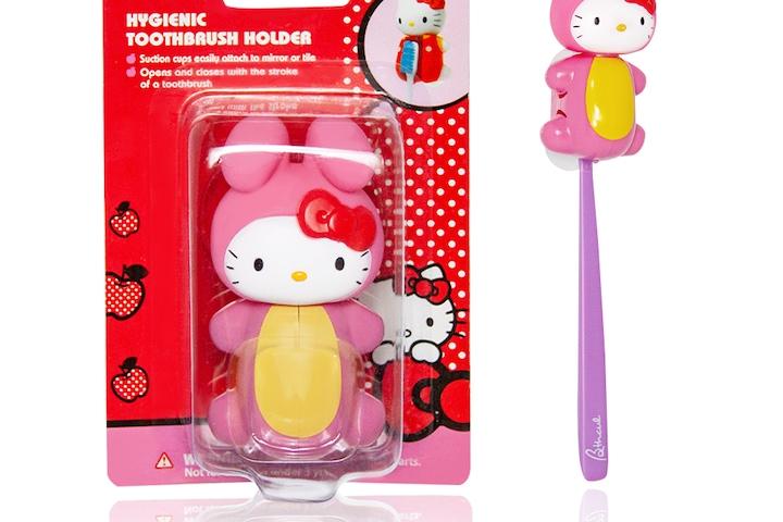 산리오 헬로키티 자동 칫솔걸이 래빗
