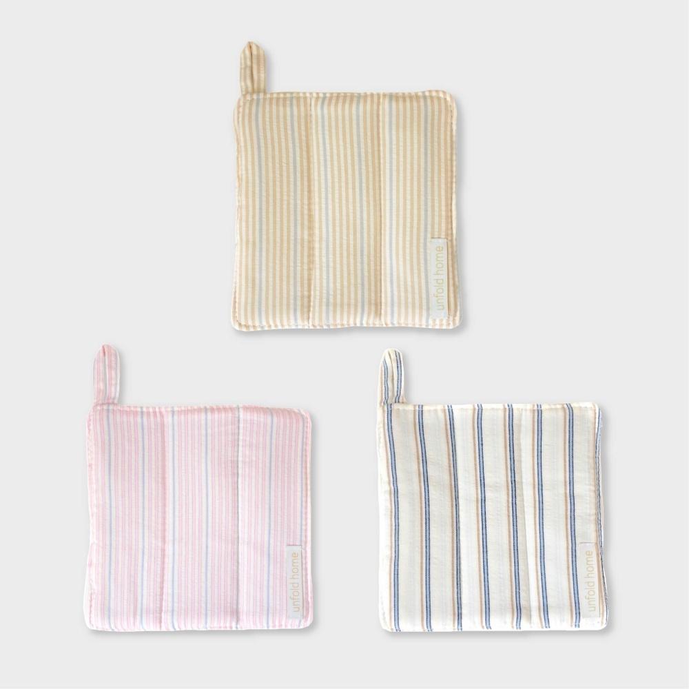 스트라이프 냄비 받침 (Stripe pot holder_3colors)