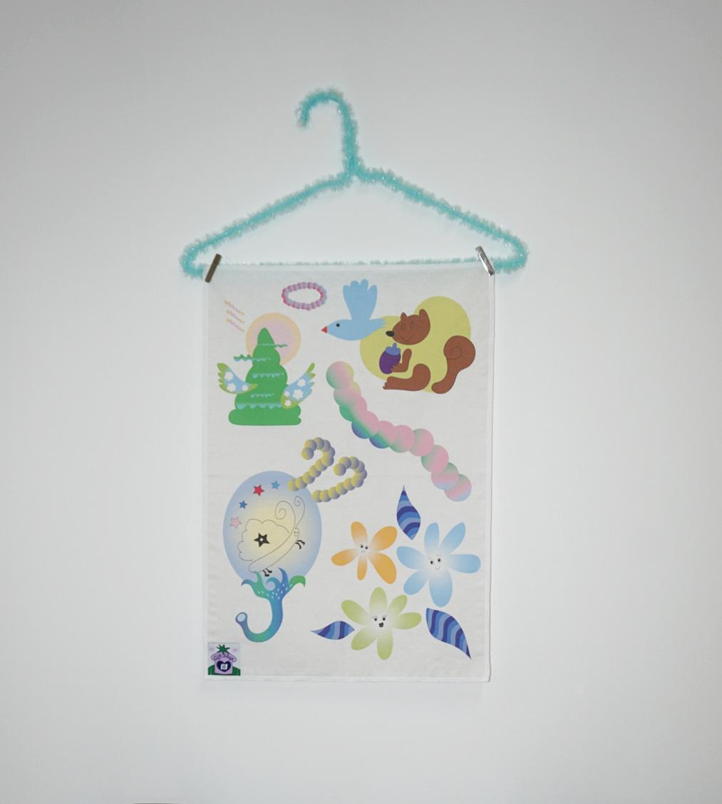 Magic forest linen poster