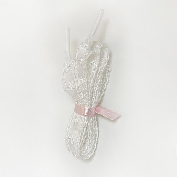 see-through flower shoelace