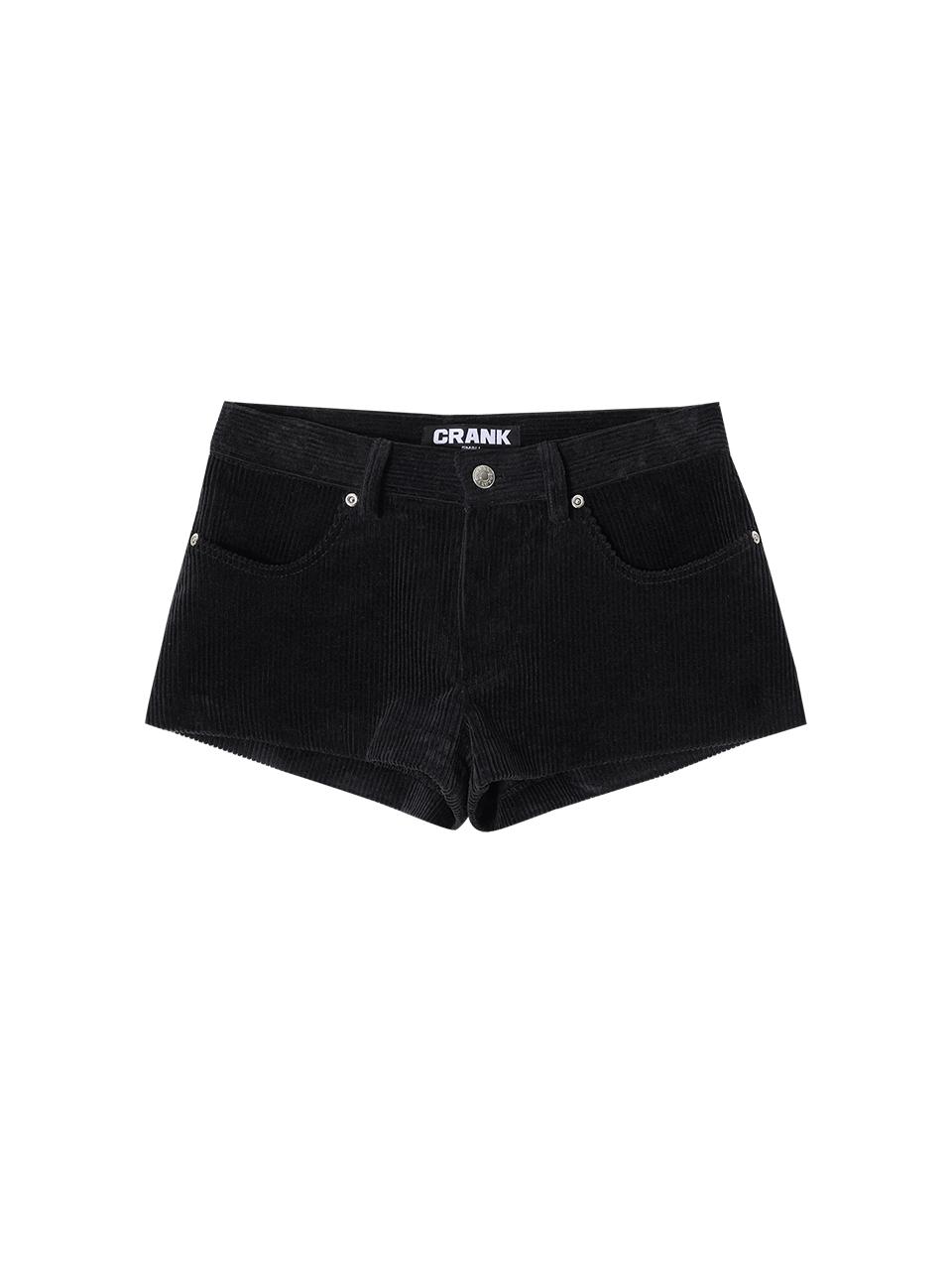 CORDUROY MICRO SHORTS_BLACK