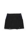 ZIPPER SLIT SKIRT_BLACK