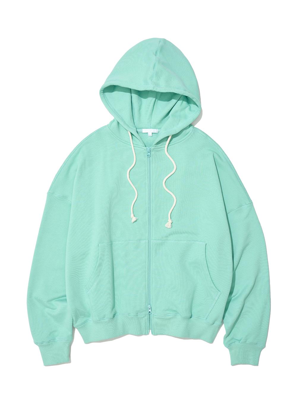 [WOMEN] PWC OVERSIZED COCOON FIT HOODIE ZIP-UP_APPLE MINT