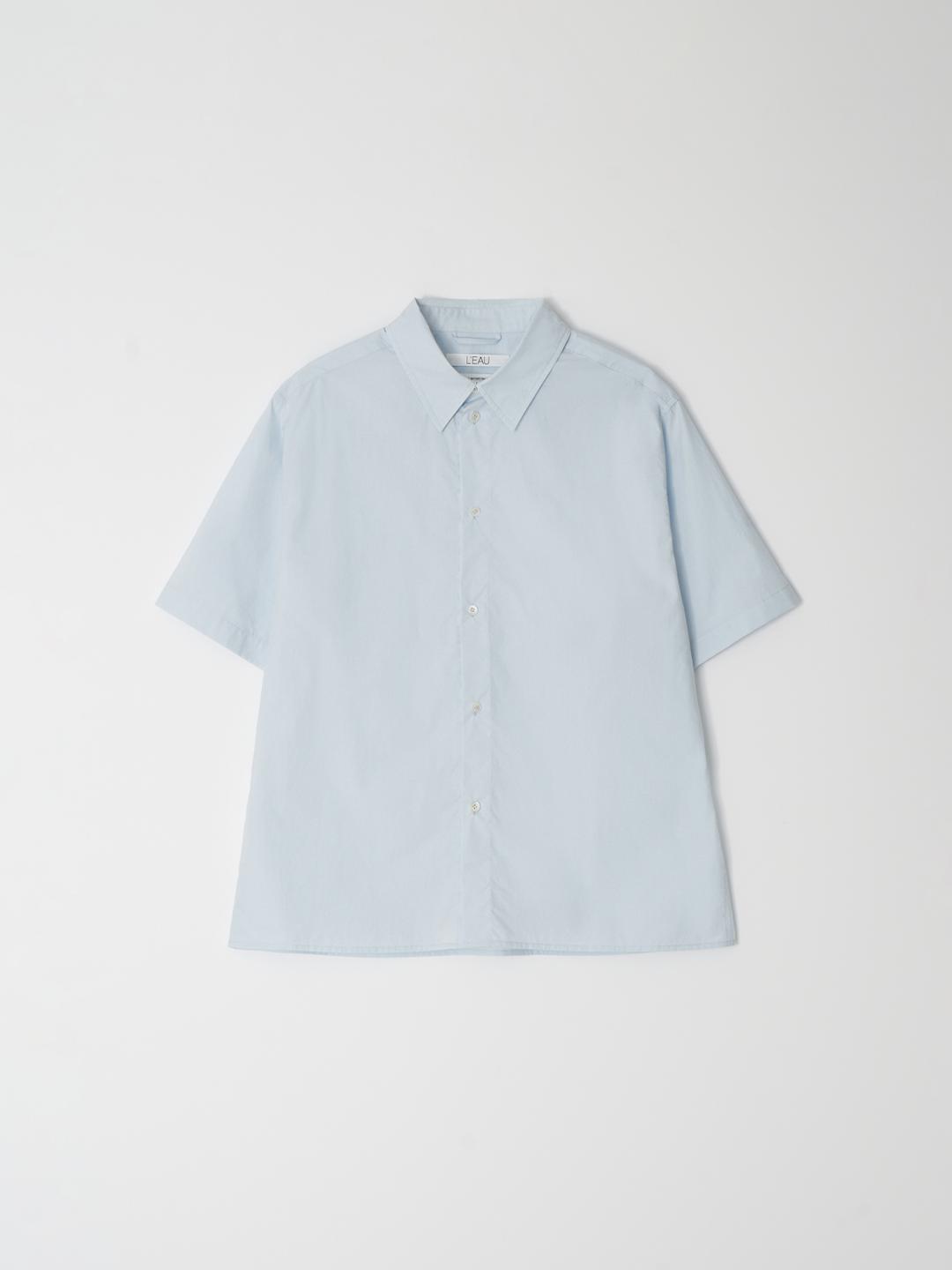 Alex cotton half shirt_light blue