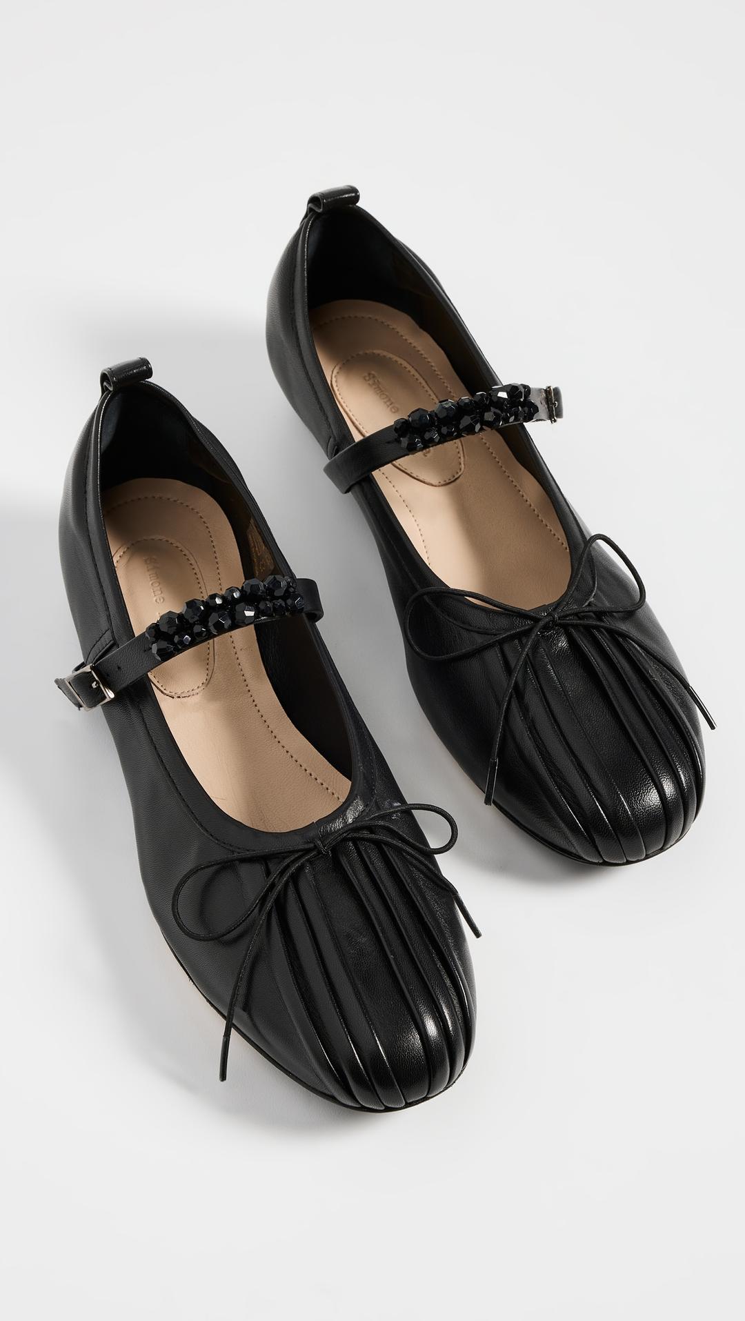 Classic Pleated Toe Ballerinas