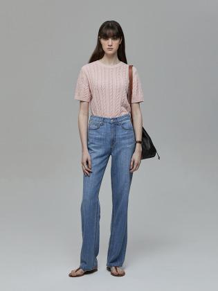 RELAXED LINEN-DENIM PANTS LIGHT BLUE_UDPA2B223B1