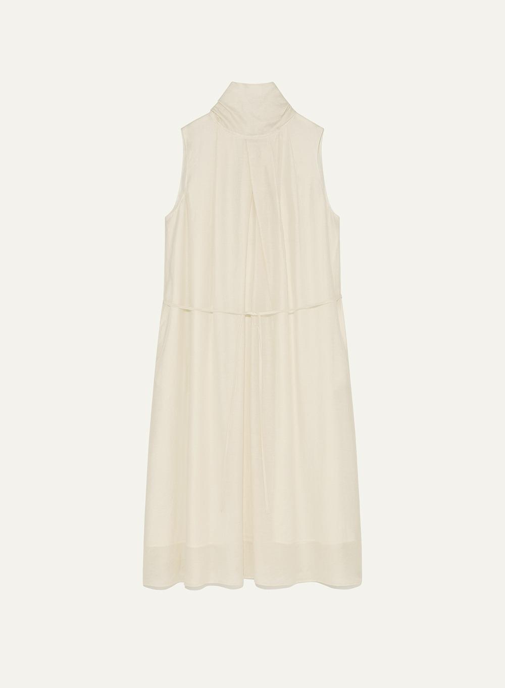 Cecil Scarf Dress Ecru