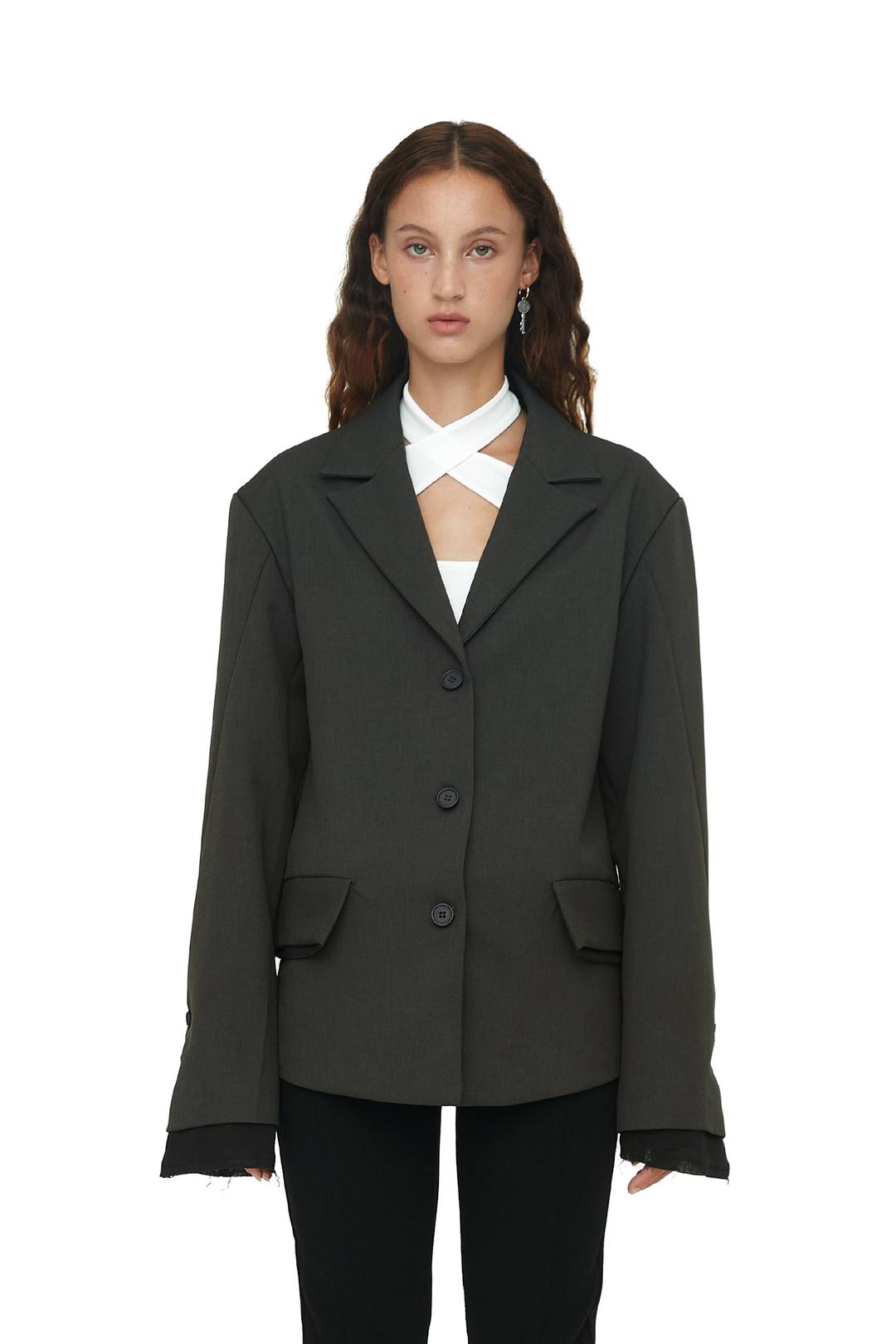 OUT POCKET JACKET / CHARCOAL