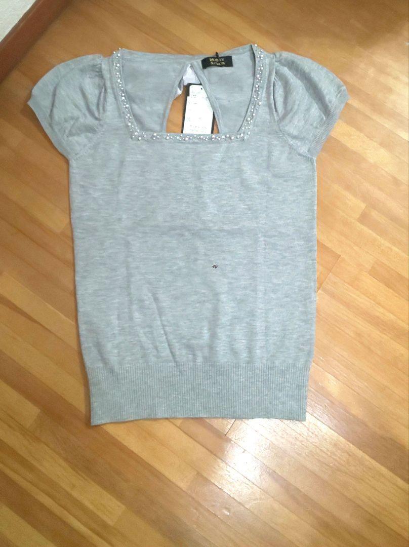 【新品未使用！！】BeautyCrash　バックリボング　トップス　グレー