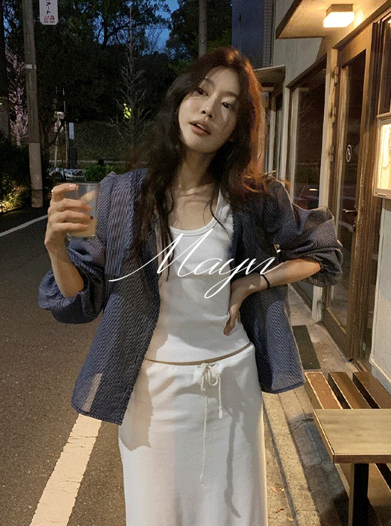 [봄더비🌼/Mayvi/봄] Blooming 스트라이프 블라우스 (2 color)