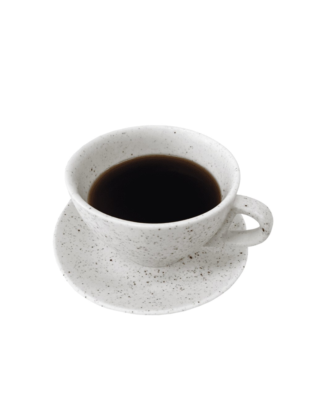 White chip coffee cup set