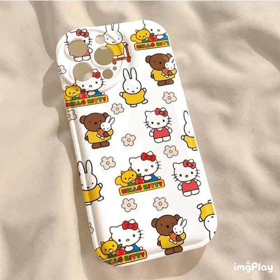 [당일출고/오픈할인] 고양이 토끼 헬로키티 미피 키티 케이스 아이폰 14 13 12 11 고냥이 프로맥스