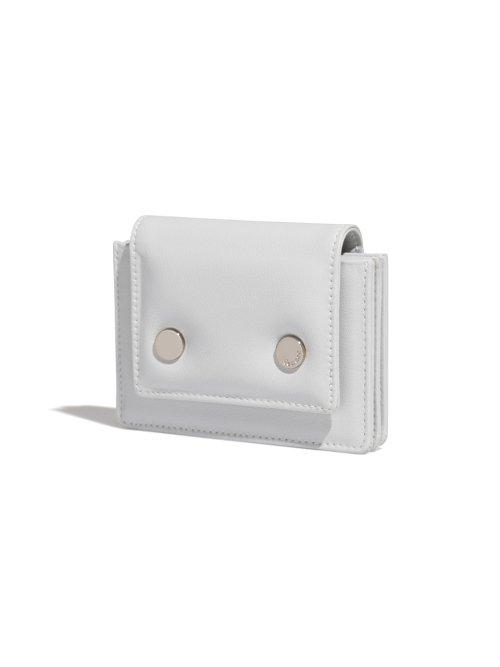 CIRCLE PADDING ACCORDION POCKET - LIGHT GREY