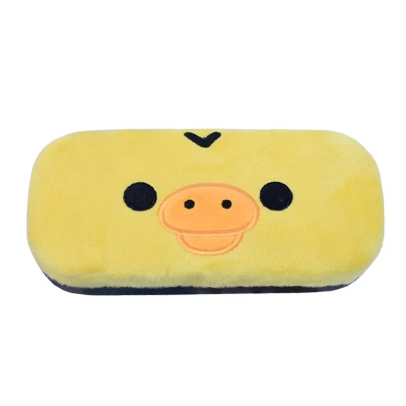 Rilakkuma Kiiroitori 병아리 봉제 안경 케이스, 귀여운 카와이 선글라스 정리함, 만화 애니메이션 안경 상자, 안경 케이스