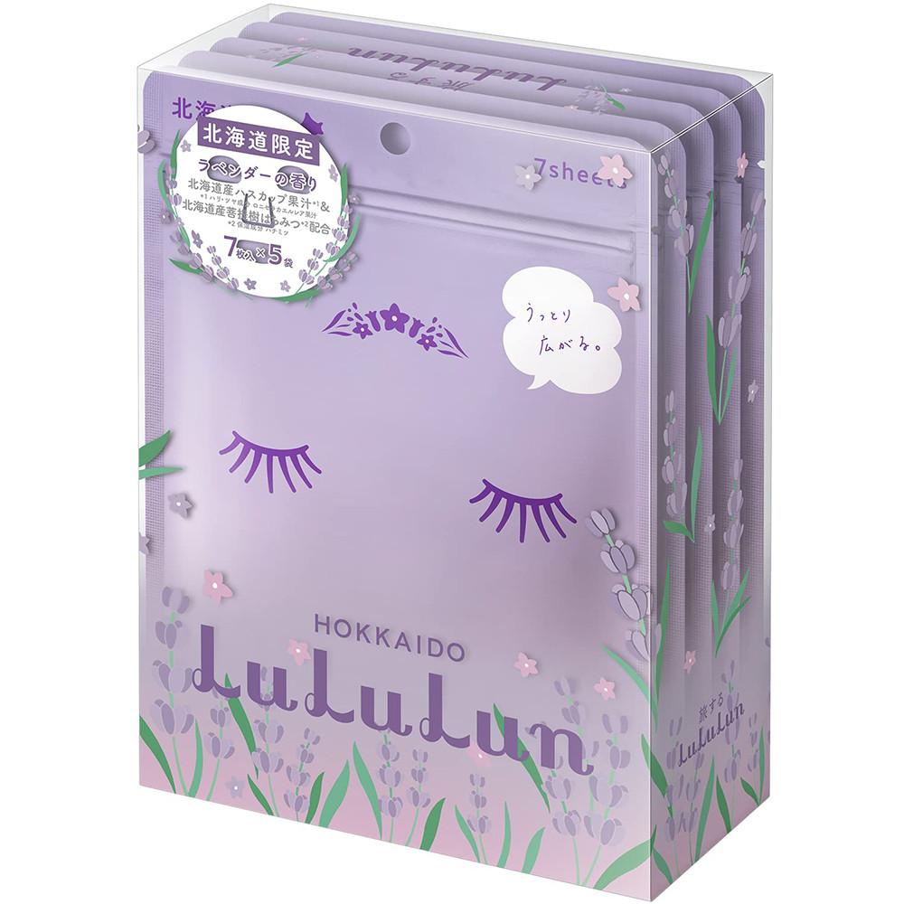 LuLuLun 루루룬 페이스 마스크팩 홋카이도 라벤더향 7매입 x 5개