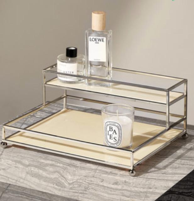 [피비씨비] 미드센추리모던 아크릴 2단 수납함 욕실장 악세사리장 화장대정리 midcentury modern 집들이선물 인테리어소품 오늘의집