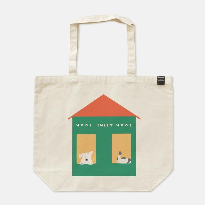 HOME SWEET HOME 보부상 빅 에코백