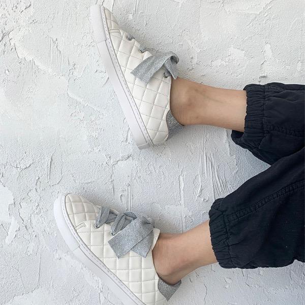 Silver Fox White Sneakers 실버폭스 화이트 스니커즈