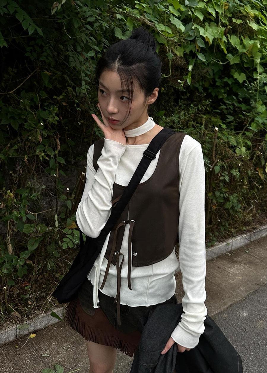 WESTERN SUEDE VEST