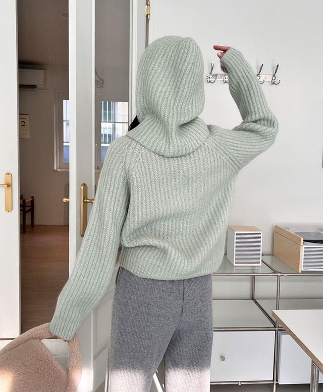 츄츄 바라클라바 세트 골지 니트 6color