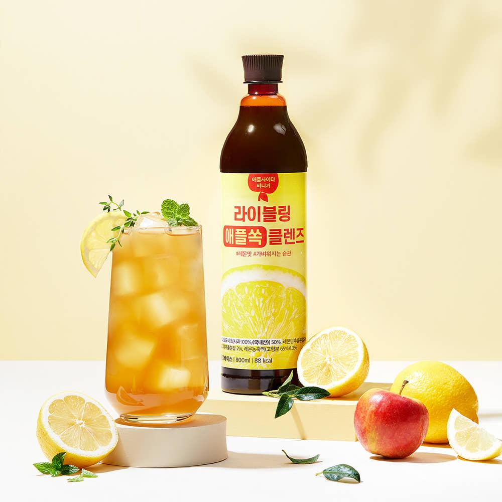 라이블링 애플쏙 애사비 클렌즈 대용량 레몬맛 1통 800ml