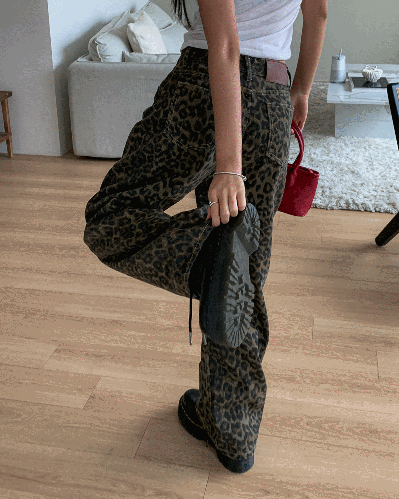 노어슨 LEOPARD DENIM PT (1주 소요)