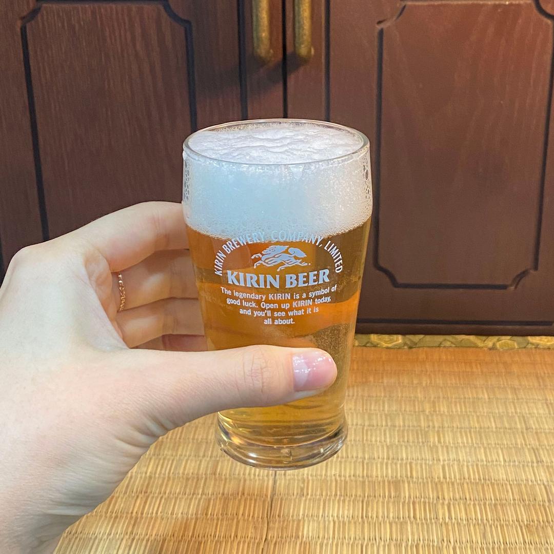 [KIRIN] 기린 맥주 심플 한입 맥주잔 180ml (리미티드)