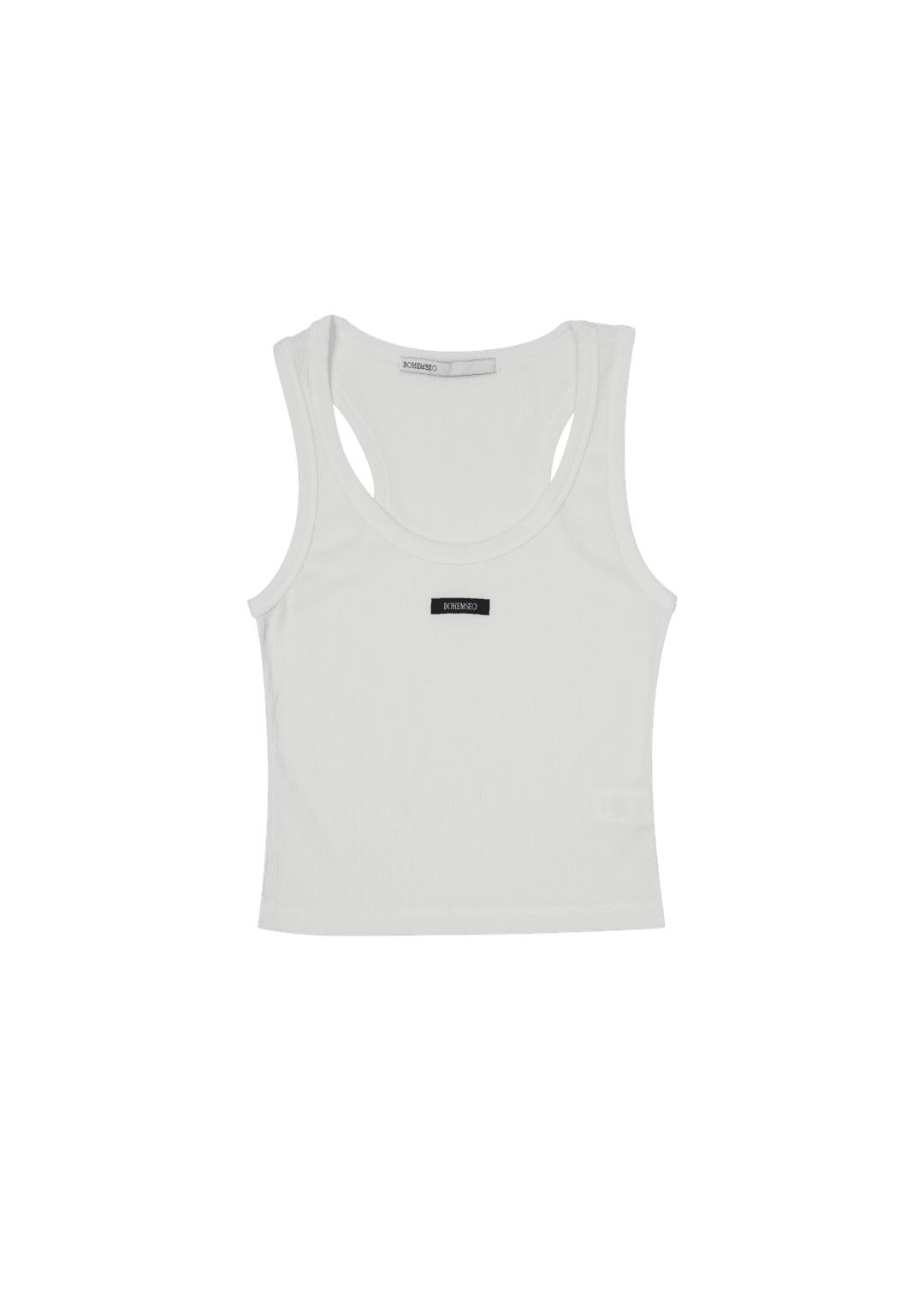 BASIC SLEEVELESS CROP TOP, IVORY