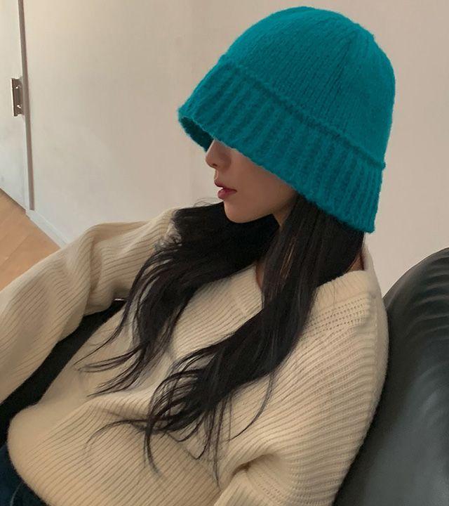 릴리 루즈핏 니트 벙거지 버킷햇 7color