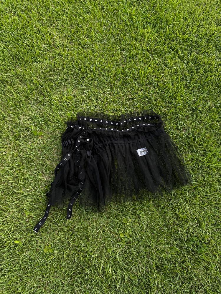 Pleated Layered Belt Skirt (플리츠 레이어드 벨트 스커트)