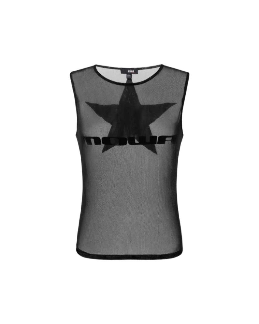 STAR VEST BLACK - S