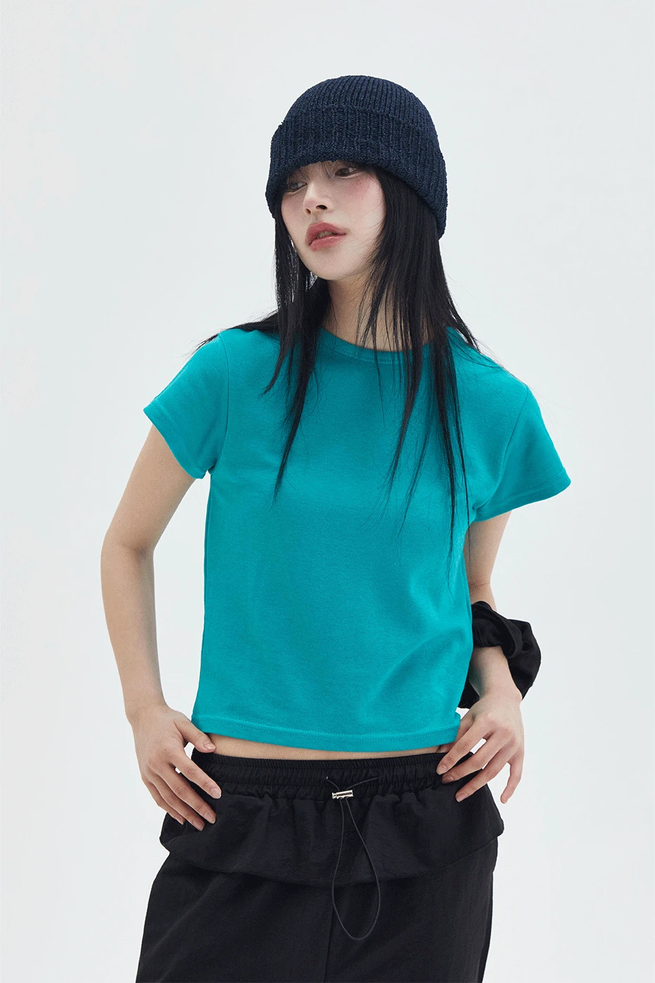 피츠 크롭 티셔츠