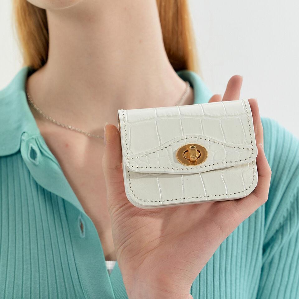 Wonder wallet (Croc white)