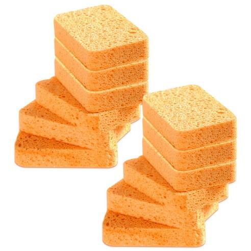 공구리빙(09Living) 무흠집 펄프 주방 수세미 스폰지 오렌지 - 수세미 | 쿠팡