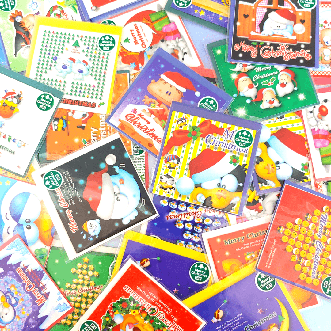 [고전문구] 미니 레트로 크리스마스 카드