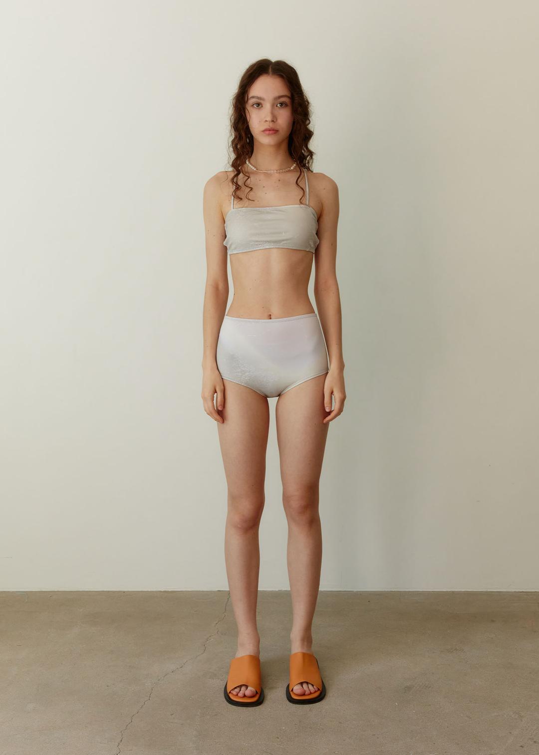 *6/7 예약배송 Splash Bandeau Bikini_Beige