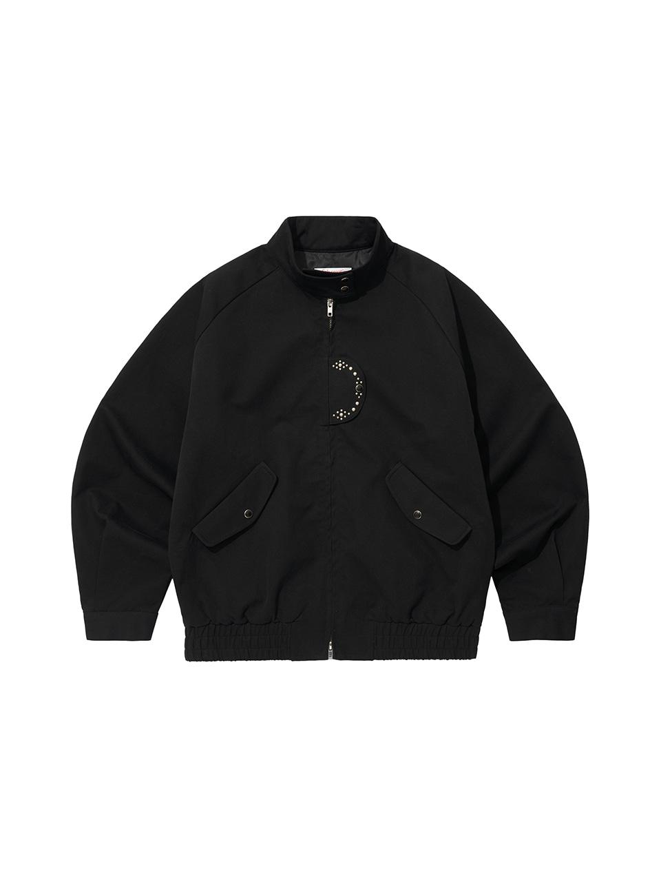 [2월 28일 예약배송]Studded Two-Way Baracuta Jacket, Black
