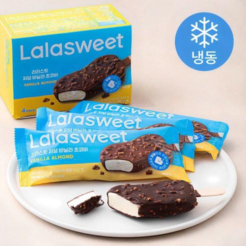 라라스윗 저당 바닐라 초코바 4p (냉동), 360ml, 1개 - 아이스크림/디저트 | 쿠팡