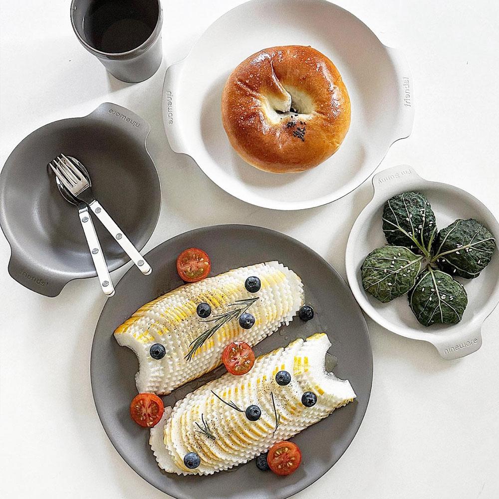 프렌즈 모던 식기세트 12P 파티 그릇 파스타 시리얼 볼 앞접시 컵 캠핑식기 나인웨어