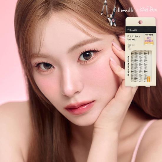 [다인실장공동개발]필리밀리 포인트 가닥 속눈썹 02 또렷 데일리 (9mm) (60P)