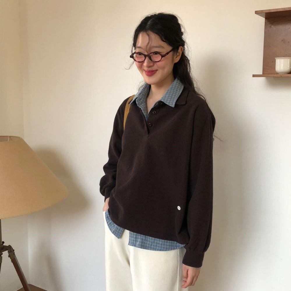 weather 웨더 이중 덴버 카라 티 t (3 Color)