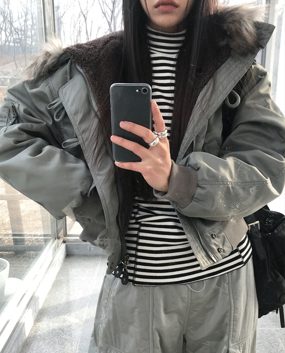 라쿤 항공 점퍼 2col