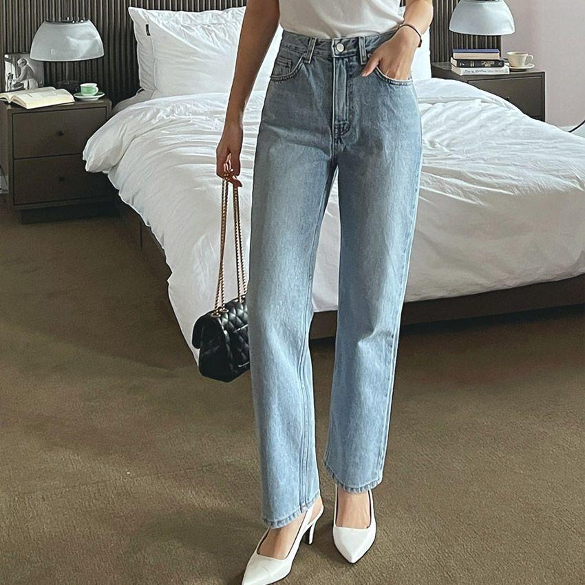 벌키 스트레이트 데님 팬츠 [tje0077]