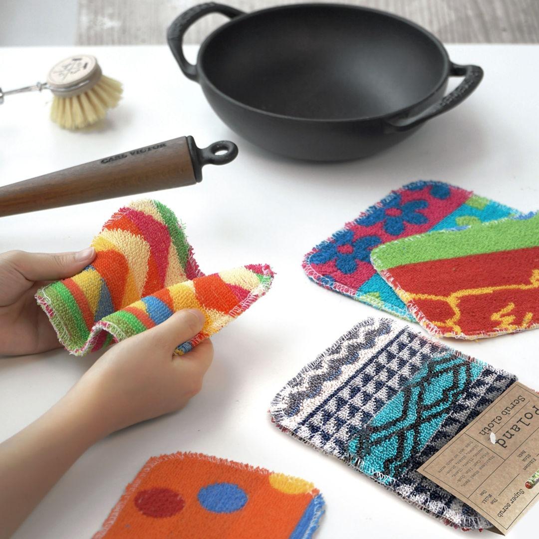 폴란드 스크럽 수세미 2P세트